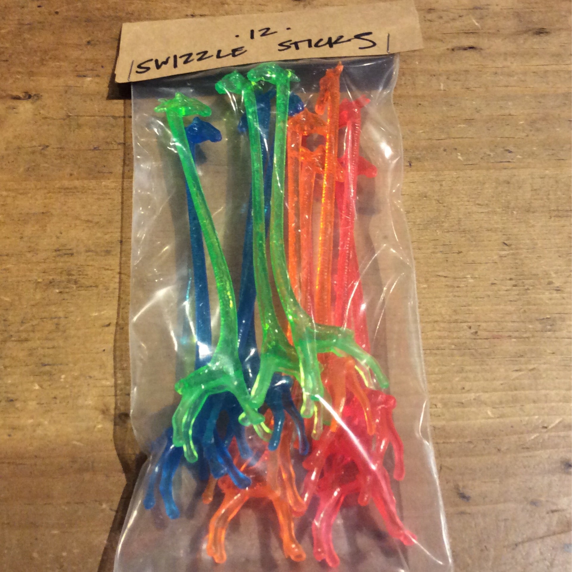 Giraffe Swizzle Sticks, Pack of 12 | Collins & Coupe