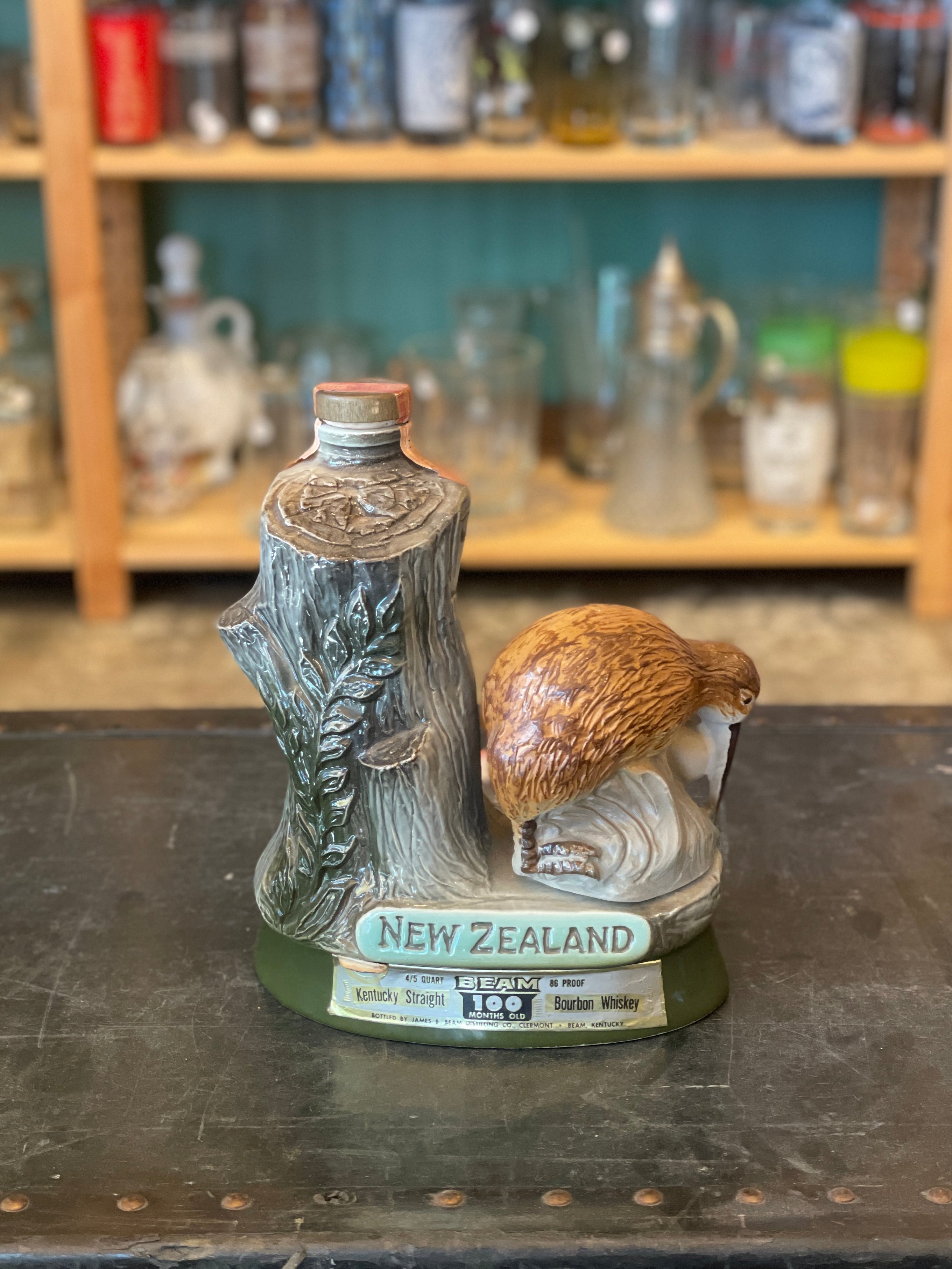 Vintage Jim Beam New Zealand Kiwi Bird Decanter, #1014 | Collins