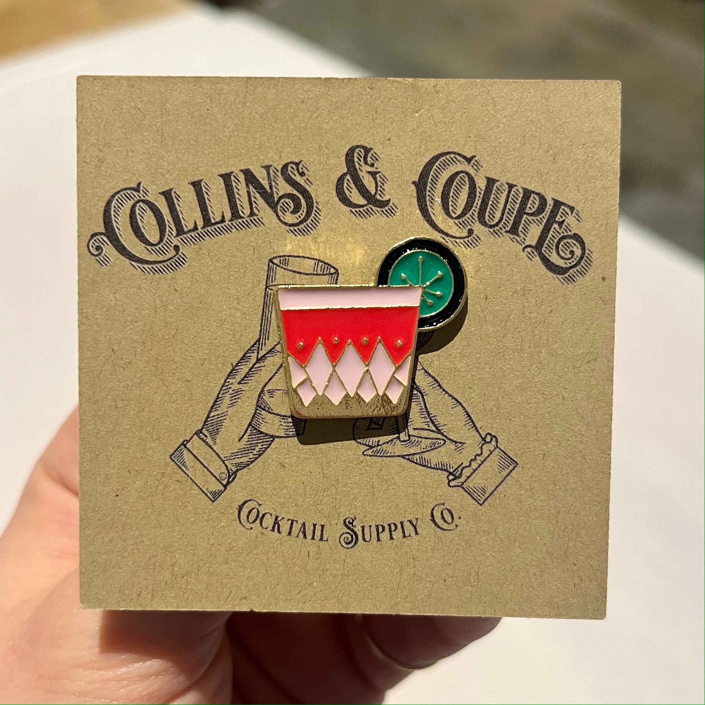 Groovy Cocktail Pin | Collins & Coupe
