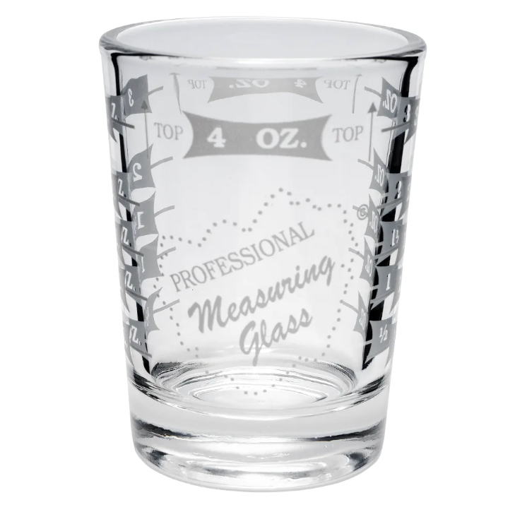 4 oz Capacity Custom Measuring Glass
