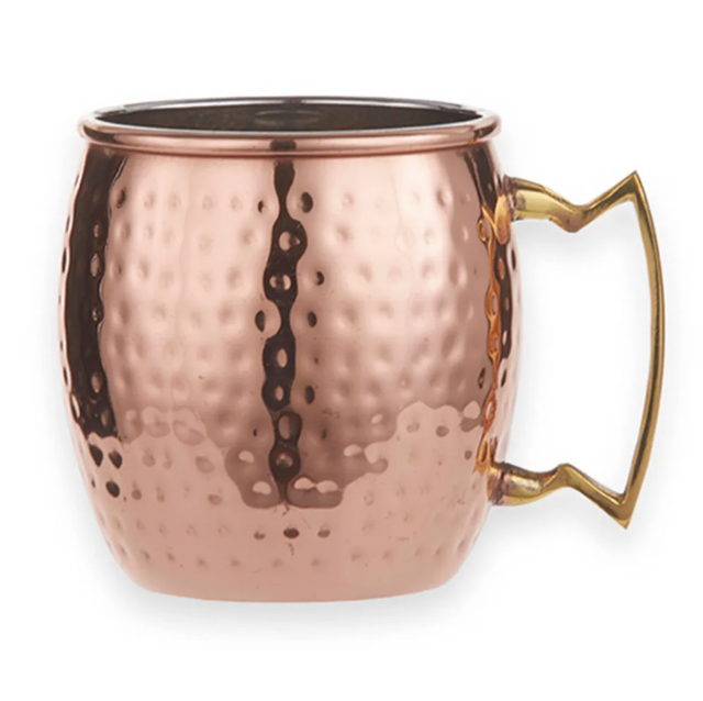 Solid Copper Mule Mug, Copper Handle, 18 oz - Sertodo