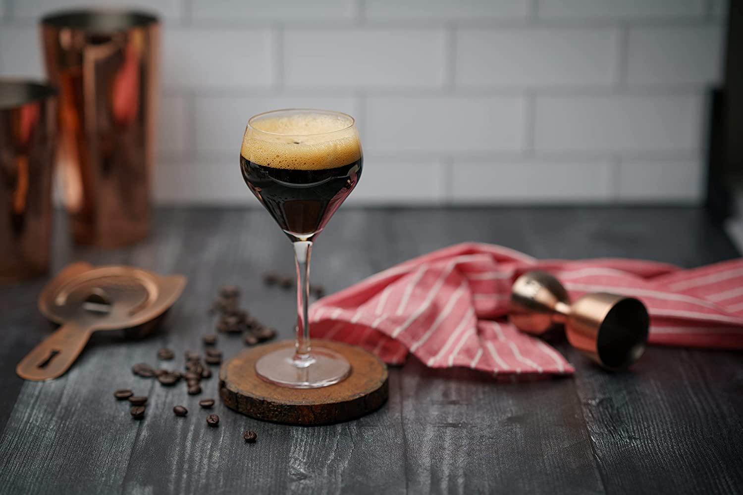 Teardrop Nick & Nora, 6oz Amehla Educated Barfly Collins & Coupe