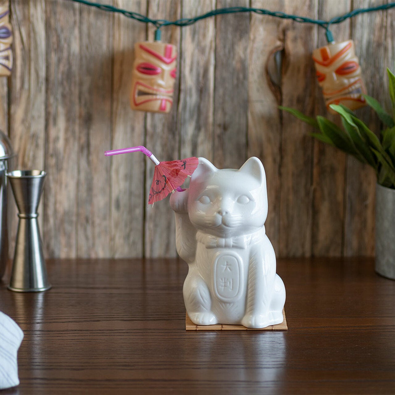 【超ポイント祭?期間限定】 Cat Lucky Neko Maneki Mug, Coupe & Collins | 14oz その他