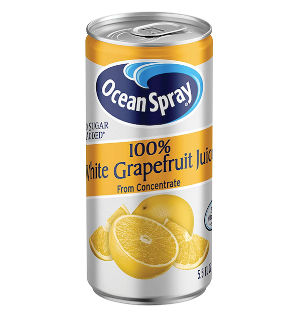 Ocean Spray Grapefruit Juice Can, 5.5oz Collins & Coupe