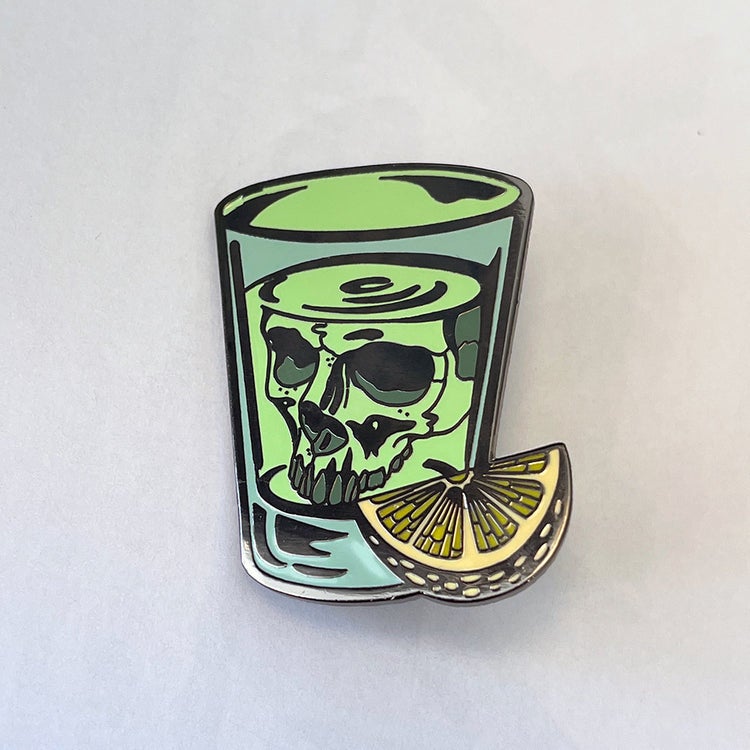 Skull Shot Glass Pin | Collins & Coupe