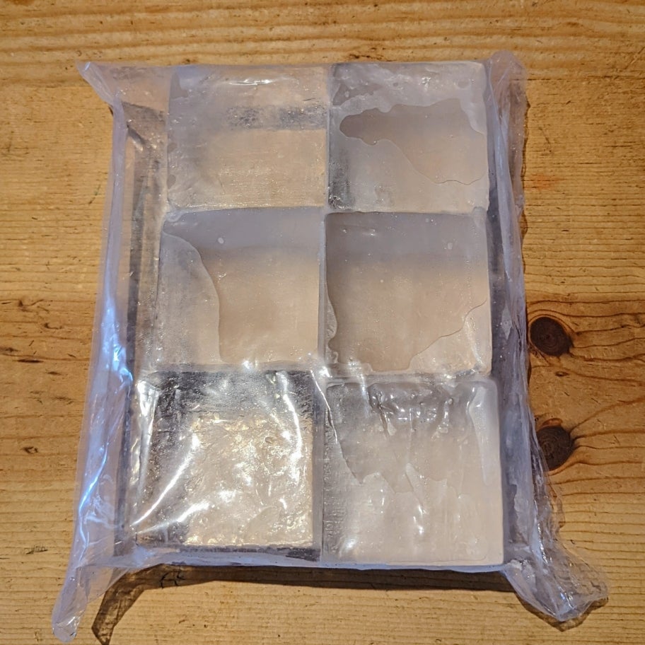 Clear Ice Mega 2.5 in Cube, Bag of 6, N'ice Cubes