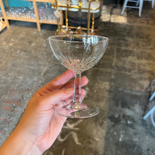 Champagne Glass Pair - Blue iridescent – Left Bank Gallery