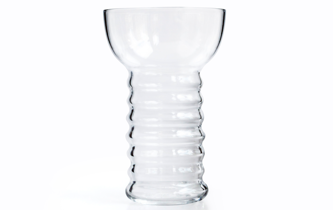 Ribbed Drinking Glasses With Glass Straws Can Shaped Glass - Temu